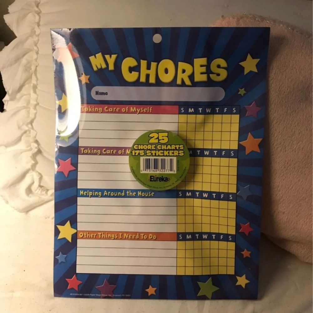 Brand new and sealed chore chart with stickers